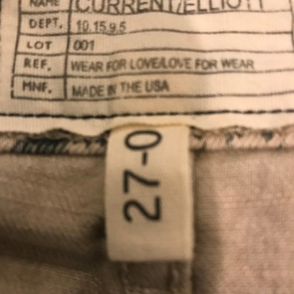 Current/Elliott The Ankle Printed Low-Rise Jeans - Picture 4 of 5